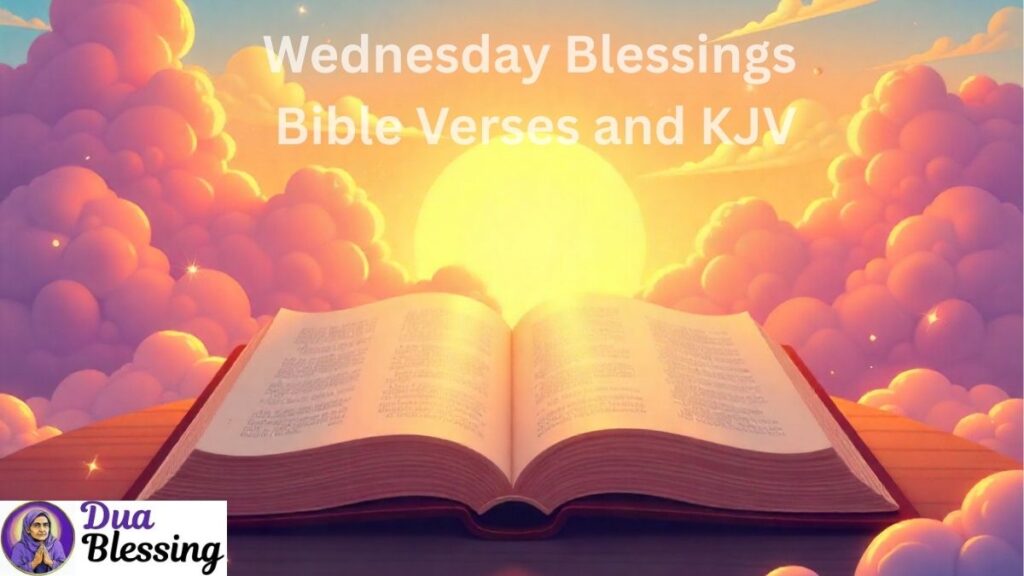 Wednesday blessing Bible open.