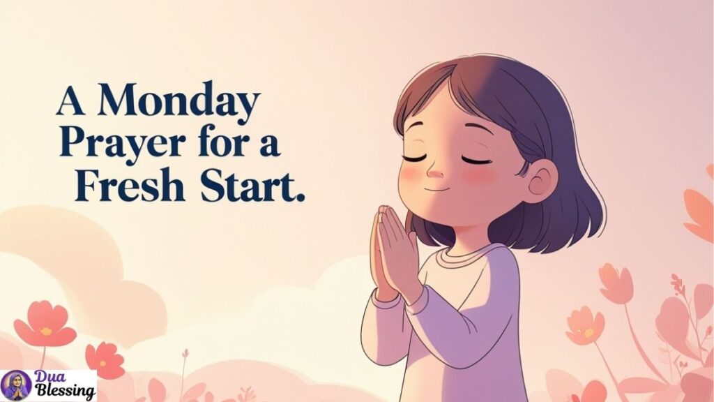Monday prayer for a fresh start.