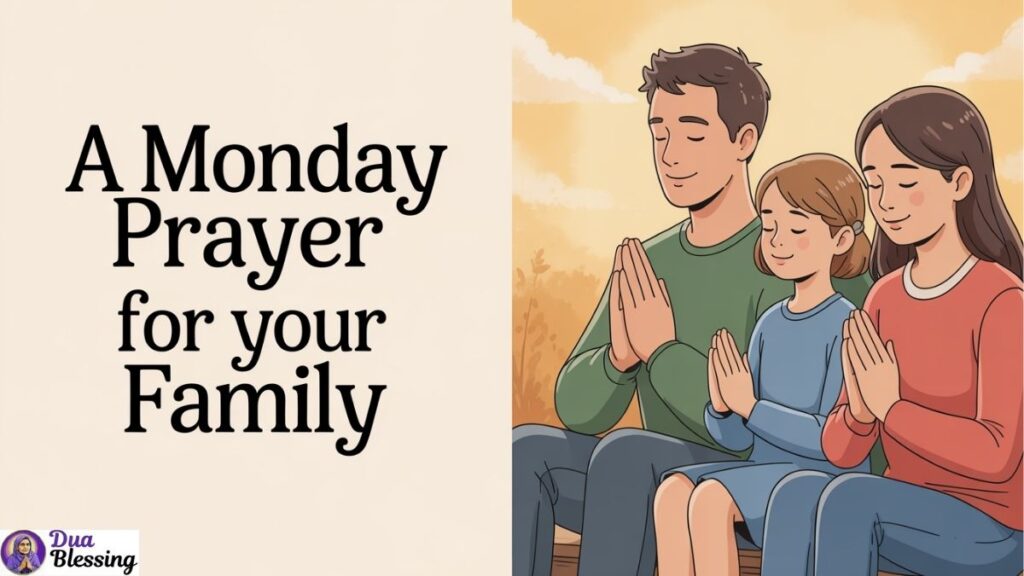Monday prayer for your family.