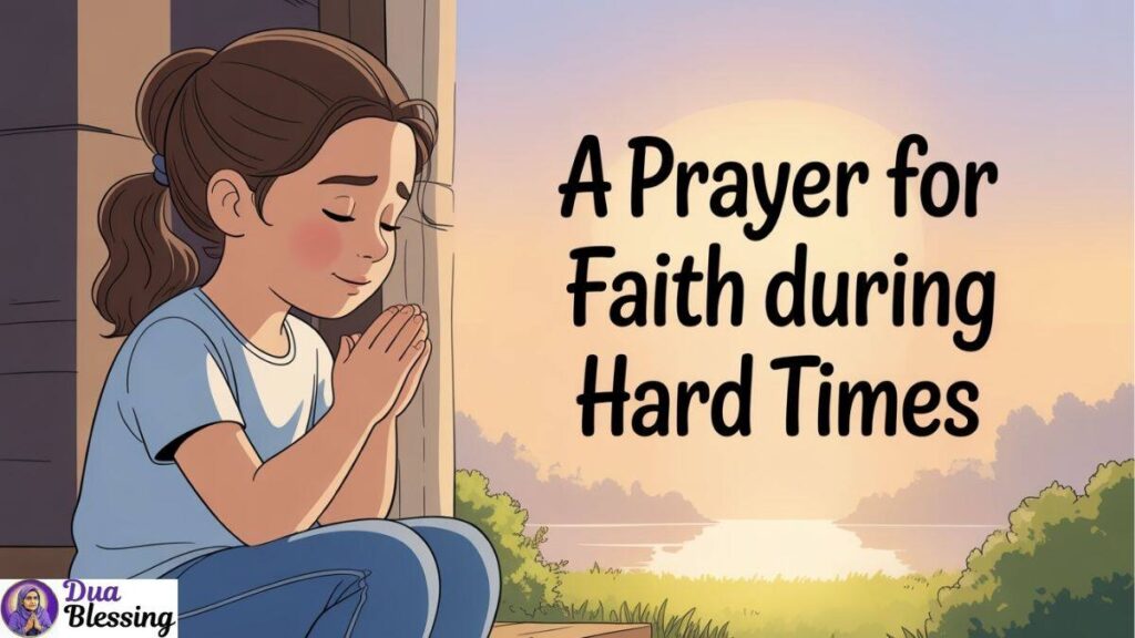 Prayer for faith during hard times.