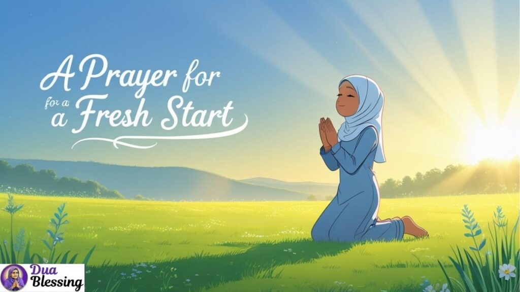 Prayer for a fresh start.
