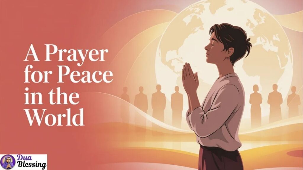 Prayer for peace across the world.