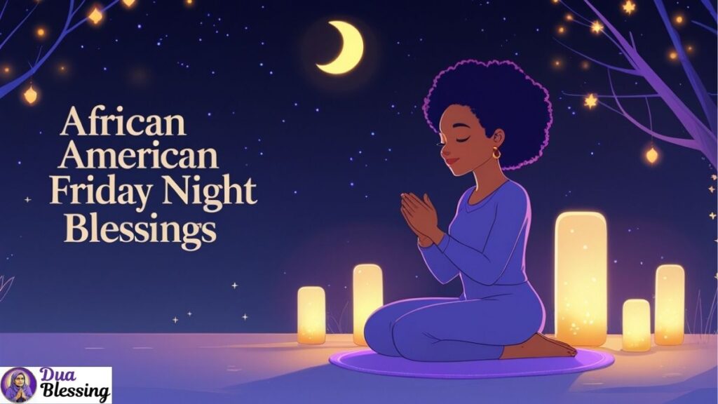 Friday night blessings prayer scene.