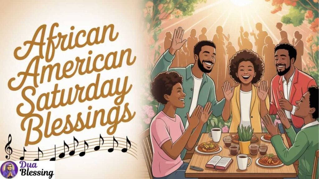African American Saturday Blessings GIF with Music.