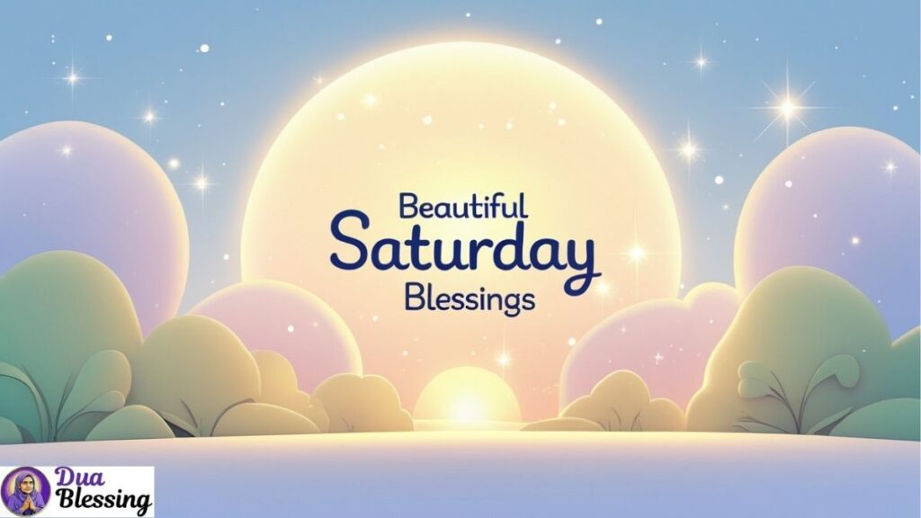 Beautiful Saturday blessings art.