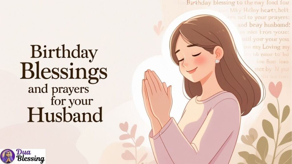 Birthday prayers for husband card.