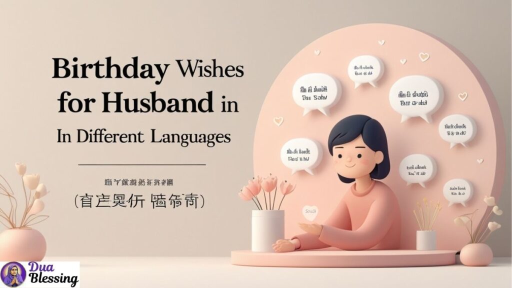 Birthday wishes husband different languages.