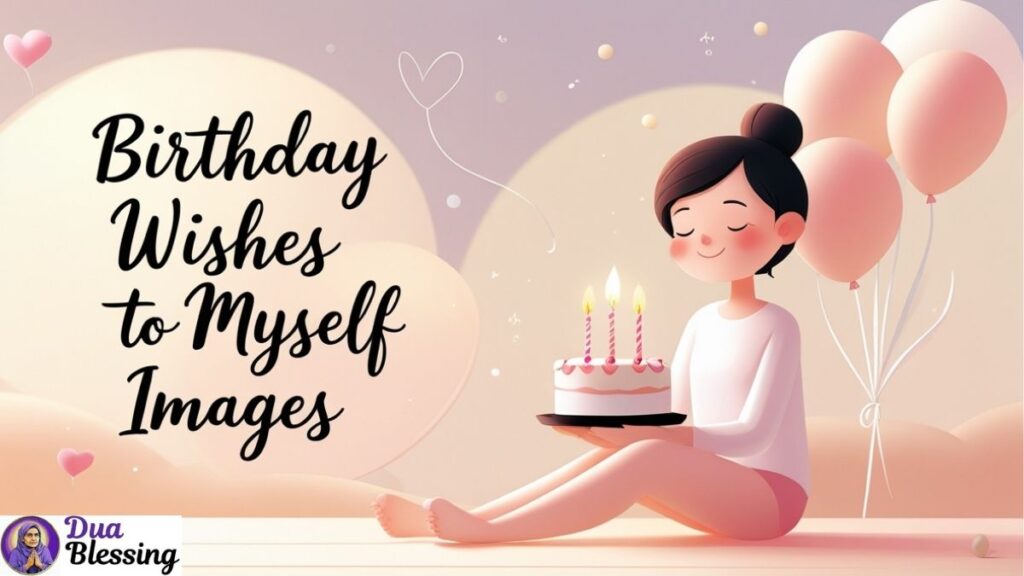 Birthday wishes to myself illustration.