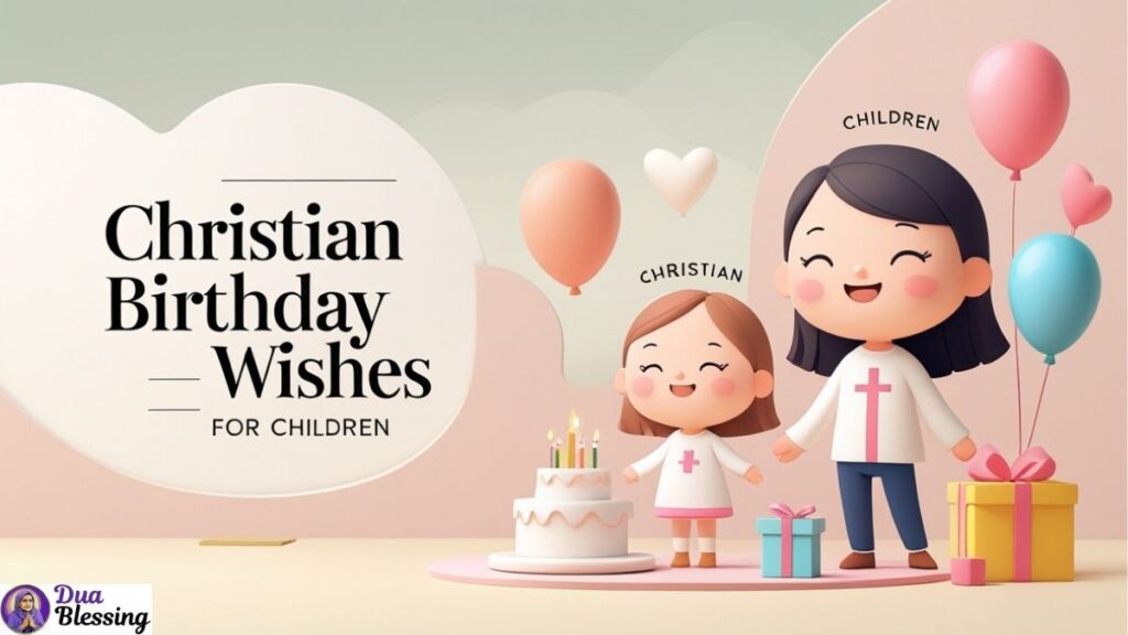 Christian birthday wishes for children.