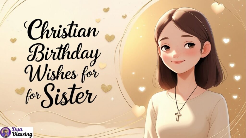 Christian birthday wishes for sister.