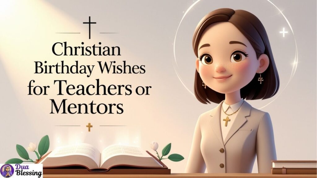 Christian birthday wishes for teachers.