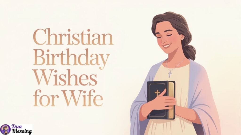 Christian birthday wishes for wife.