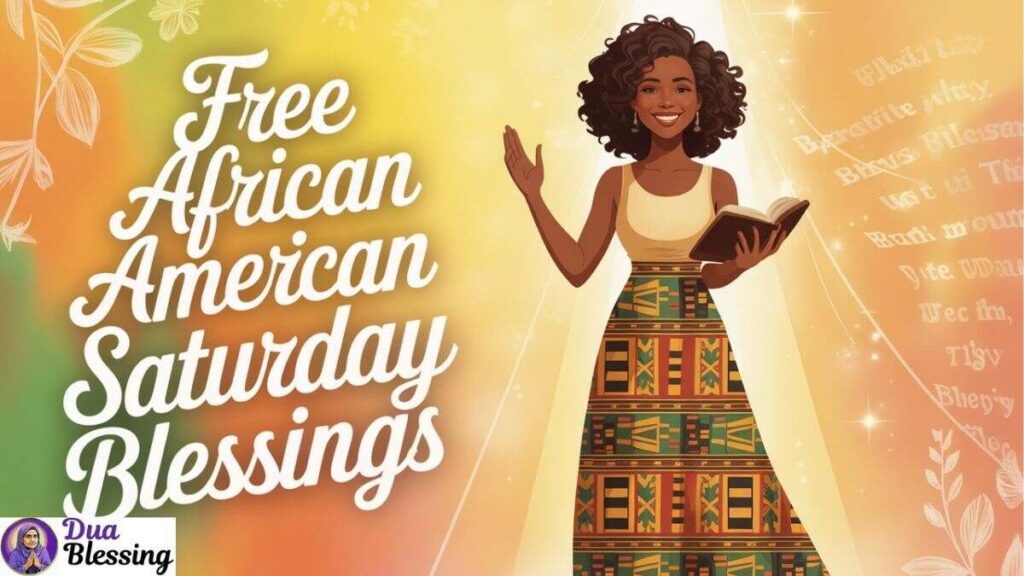 Free African American Saturday Blessings.