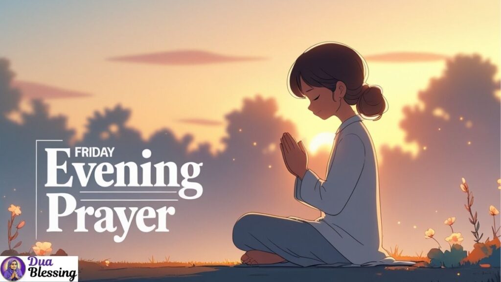 Friday evening prayer at sunset.