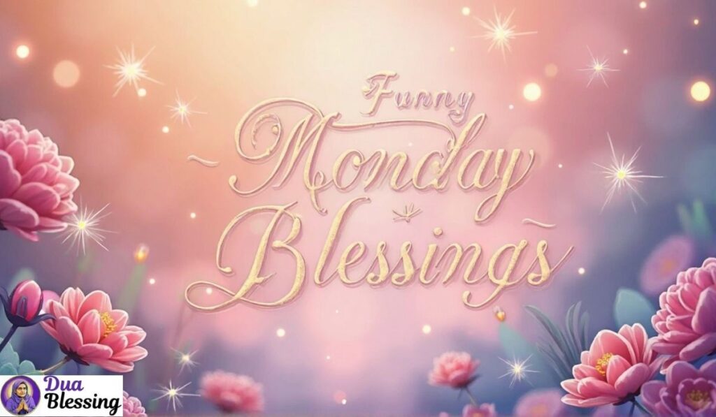Funny Monday blessings image.