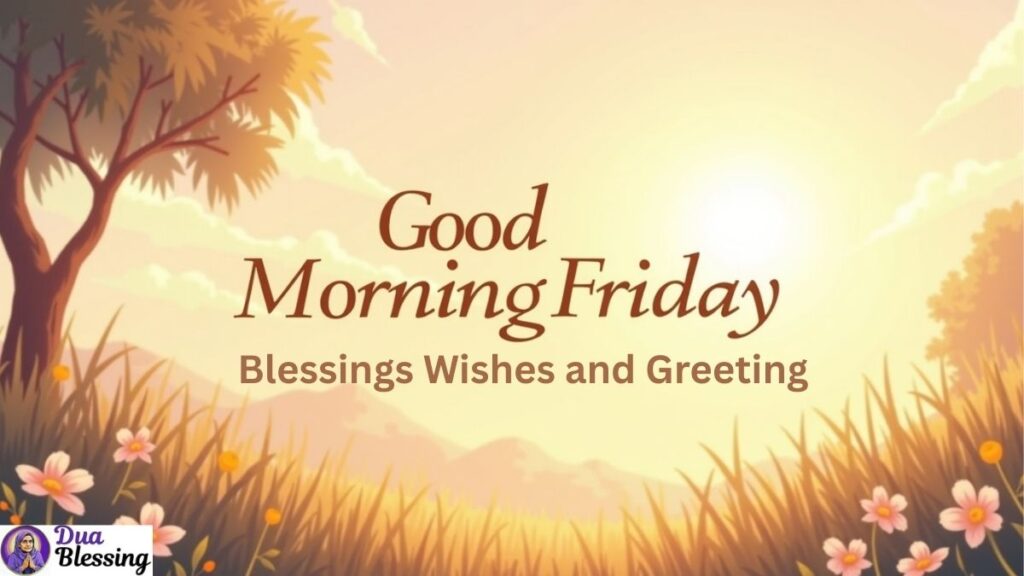 Good Morning Friday Blessings Wishes.