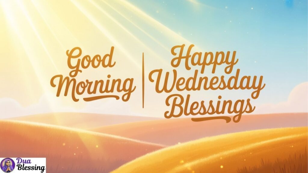 Good morning happy Wednesday blessings.