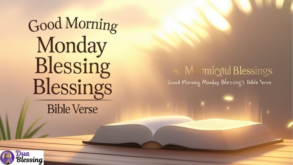 Good Morning Monday Blessings Bible.
