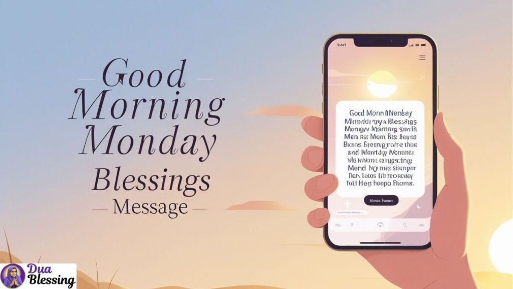 Good Morning Monday Blessings Message.