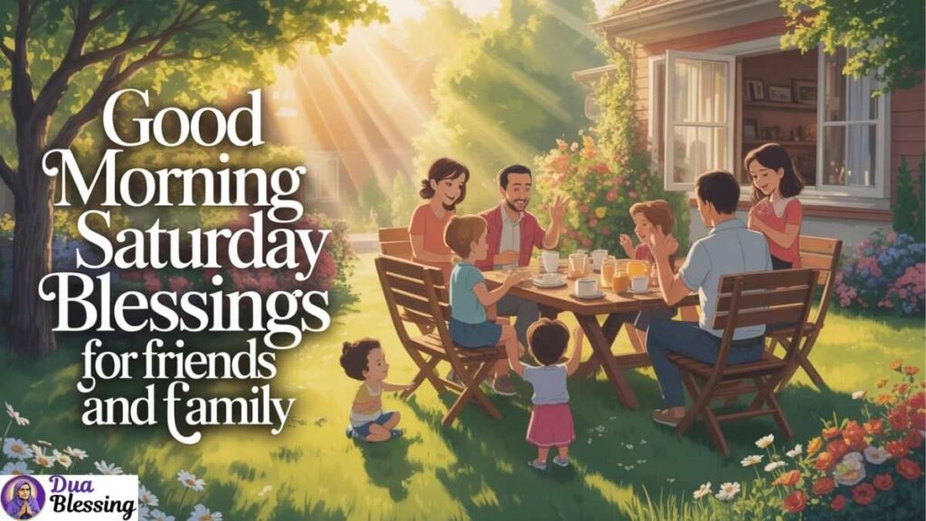 Saturday morning blessings with family.