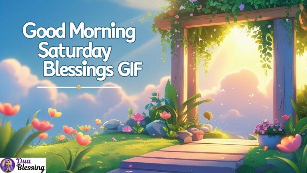 Good Morning Saturday Blessings GIF.