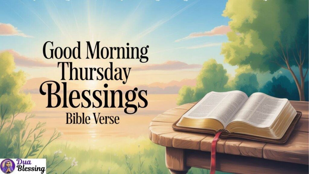Good Morning Thursday Blessings Bible.