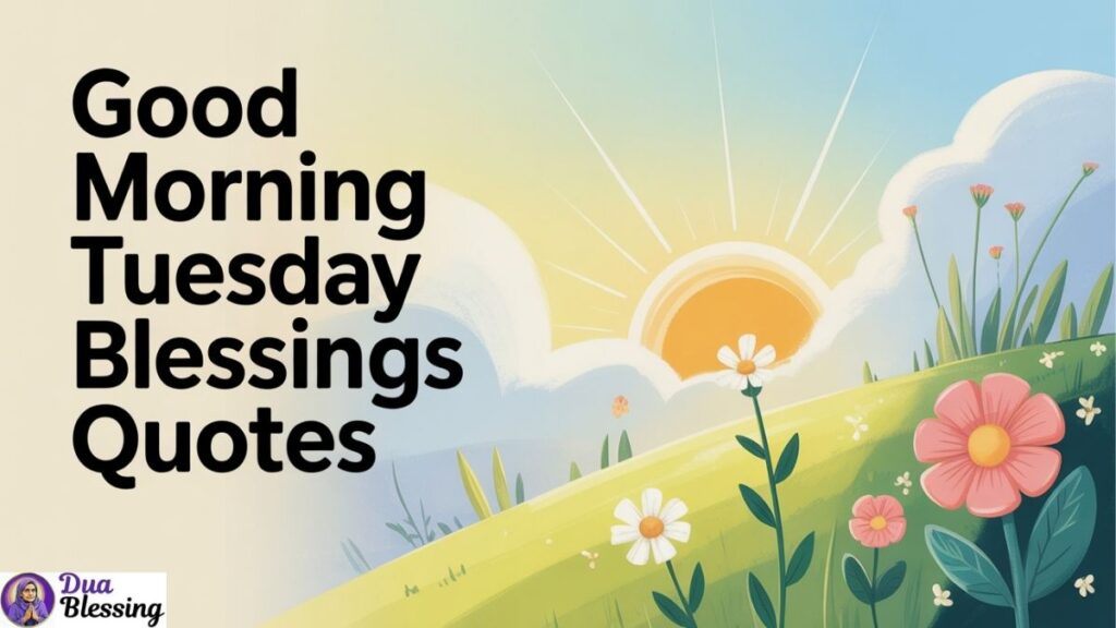 Good Morning Tuesday Blessings Quotes.