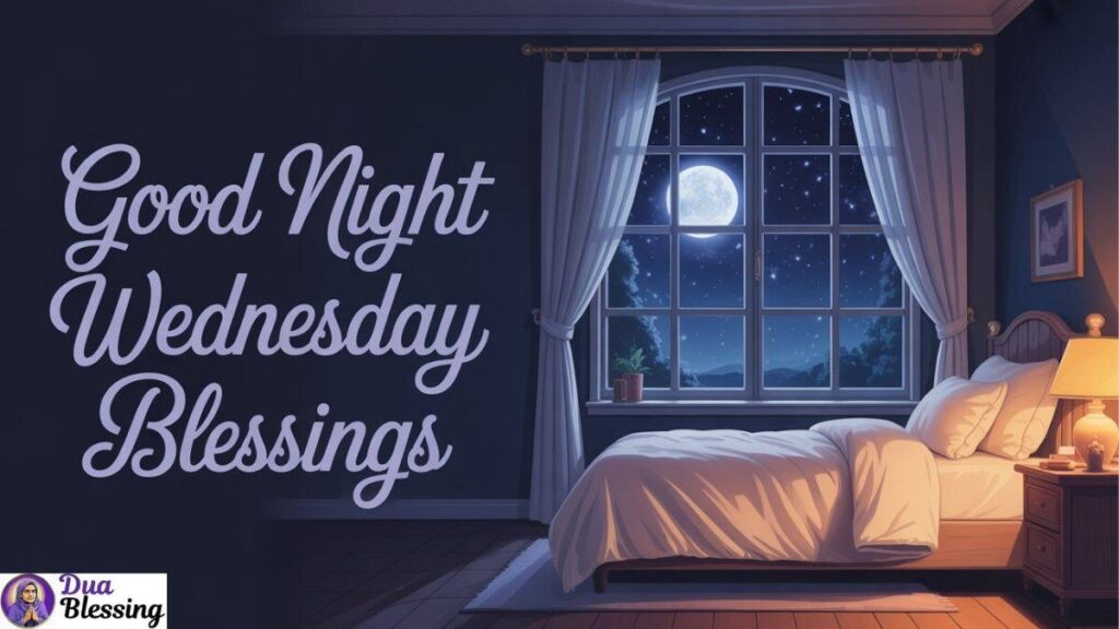 Good Night Wednesday Blessings Image.