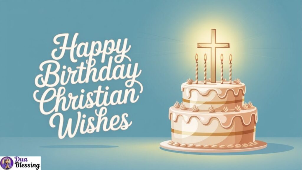 Happy birthday Christian wishes cake.