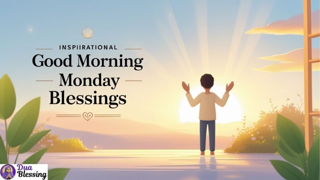 Inspirational good morning Monday blessings.