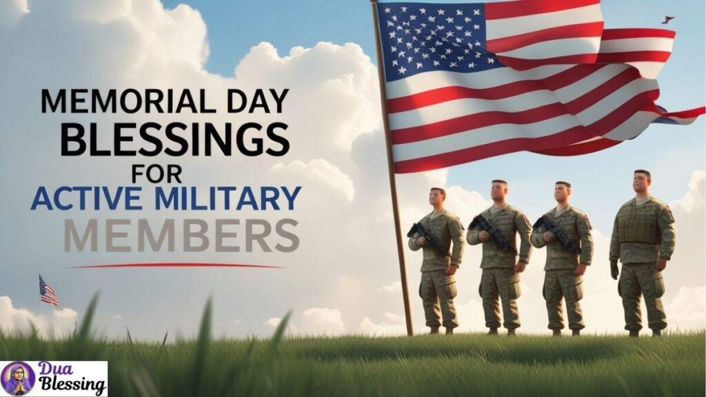Memorial Day blessings military image.