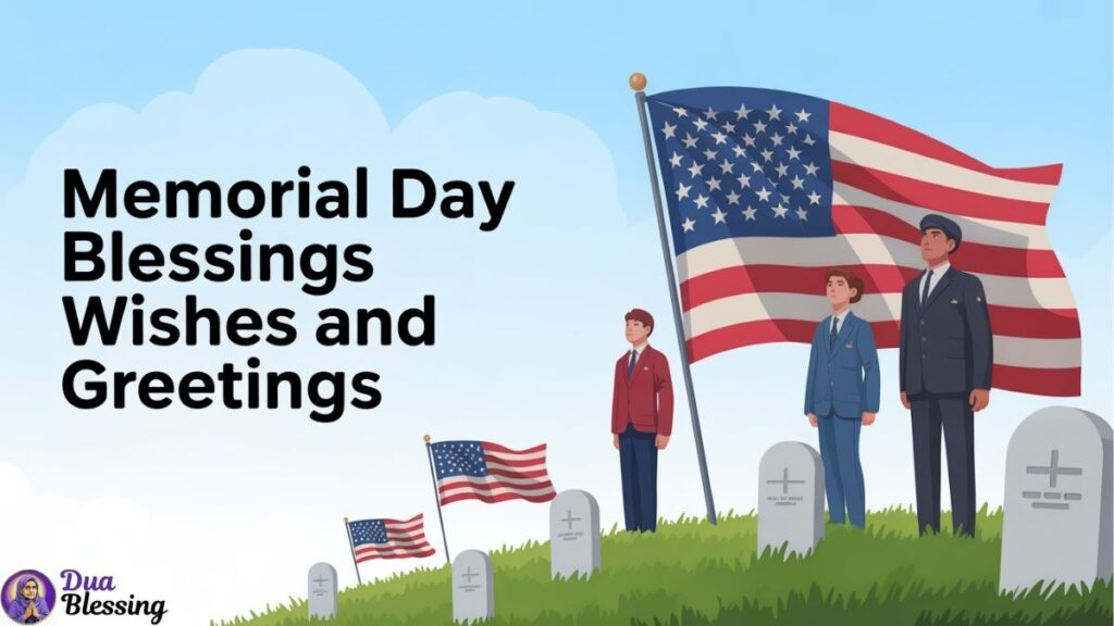 Memorial Day blessings tribute image.