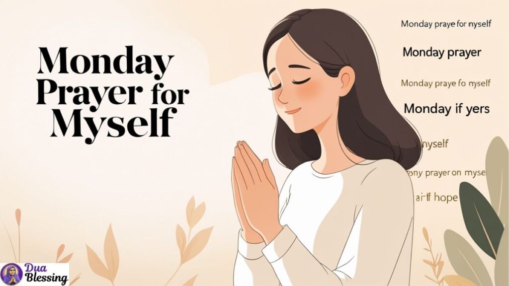 Monday prayer for myself illustration.