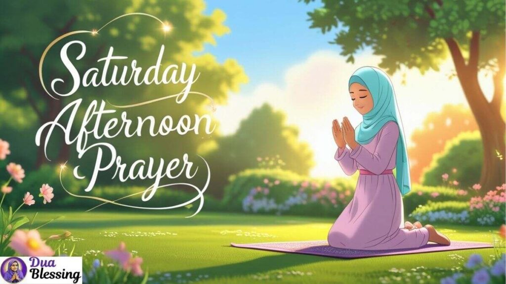 Saturday afternoon prayer.