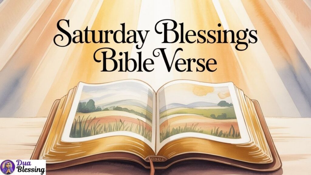 Saturday blessings Bible verse.