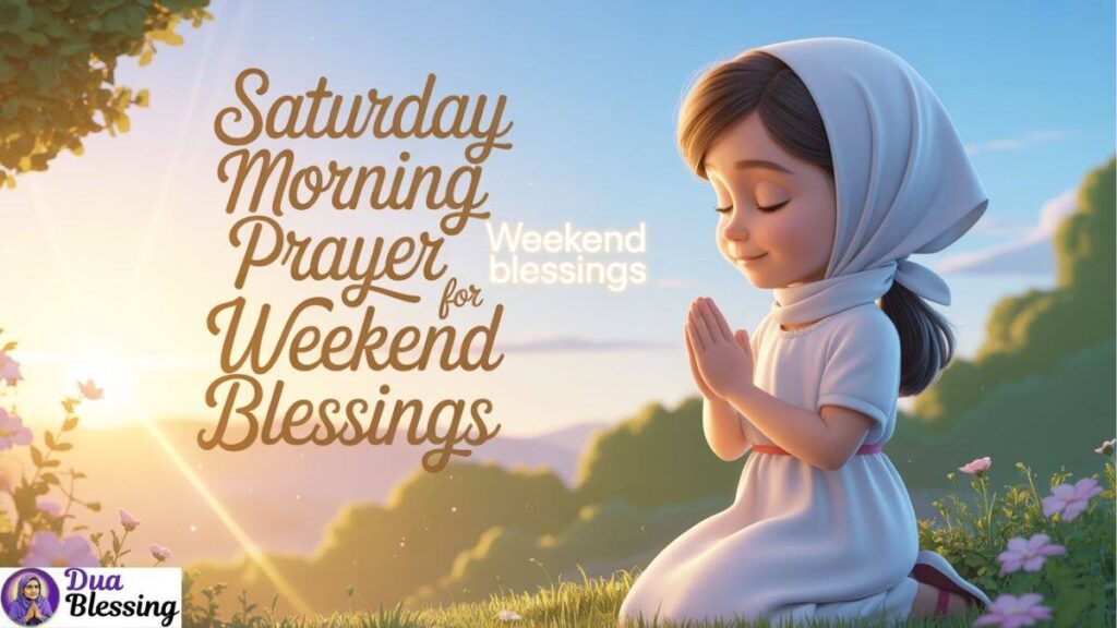 Saturday Morning Prayer for Weekend Blessings.