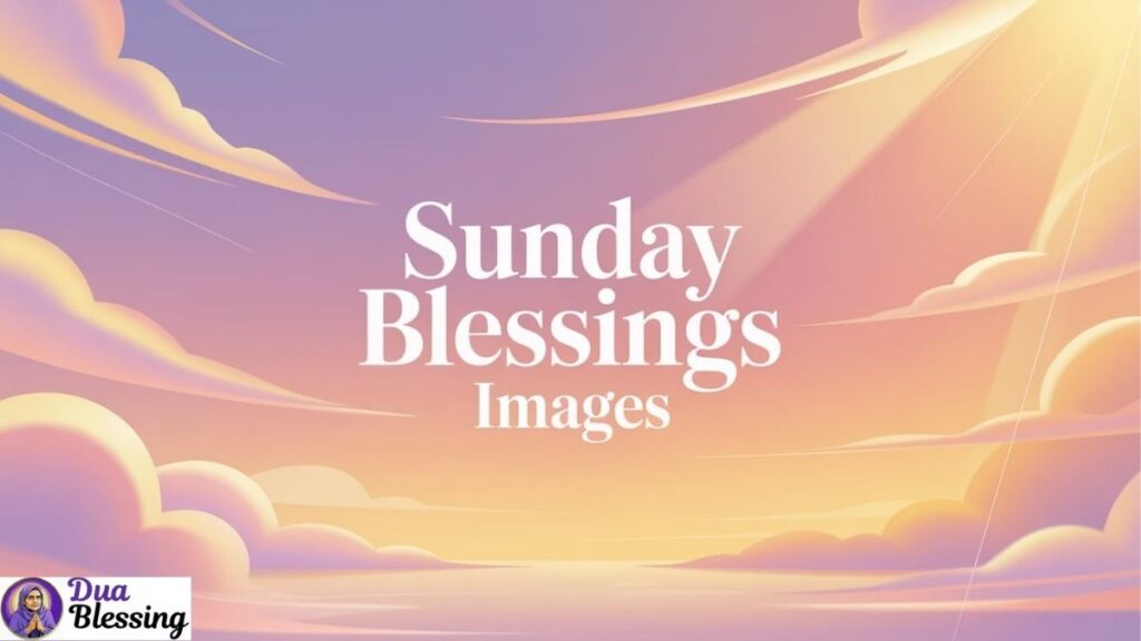 Sunday blessings pastel artwork.