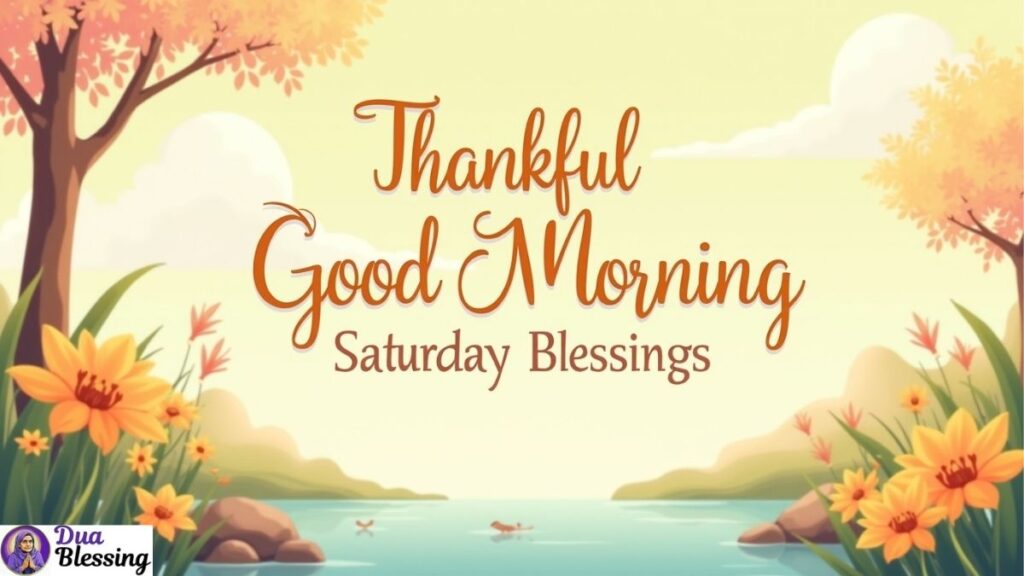 Thankful Good Morning Saturday Blessings.