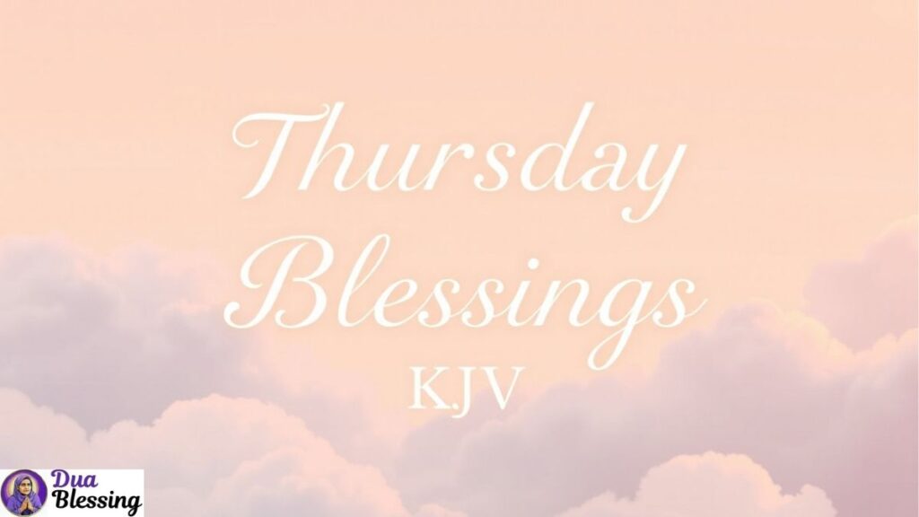 Thursday blessings text image.