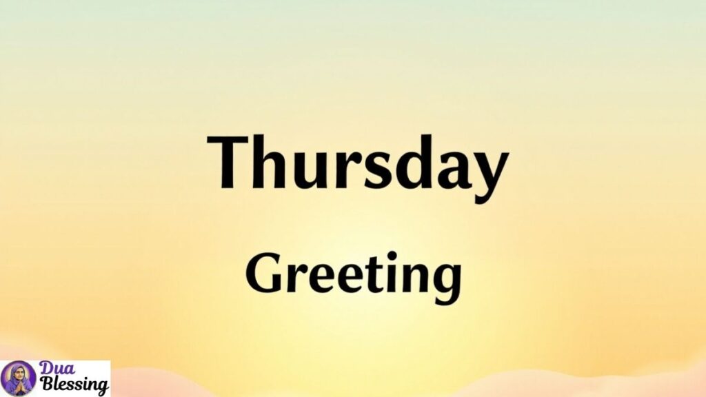 Thursday morning greeting image.