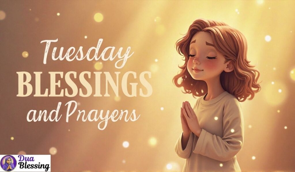 Tuesday blessings prayer image.