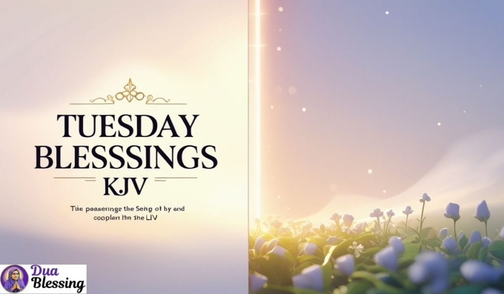 Tuesday blessings KJV quote.