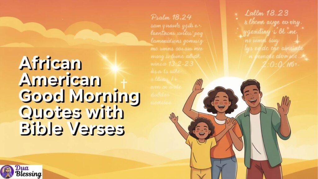 African American good morning quotes with Bible Verse.