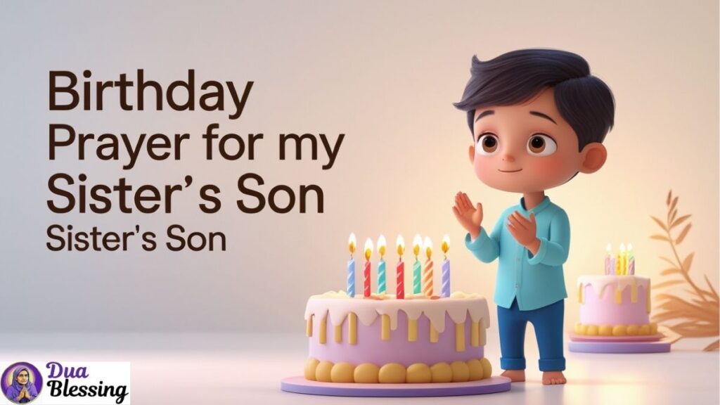 Birthday prayer for sister’s son cake.