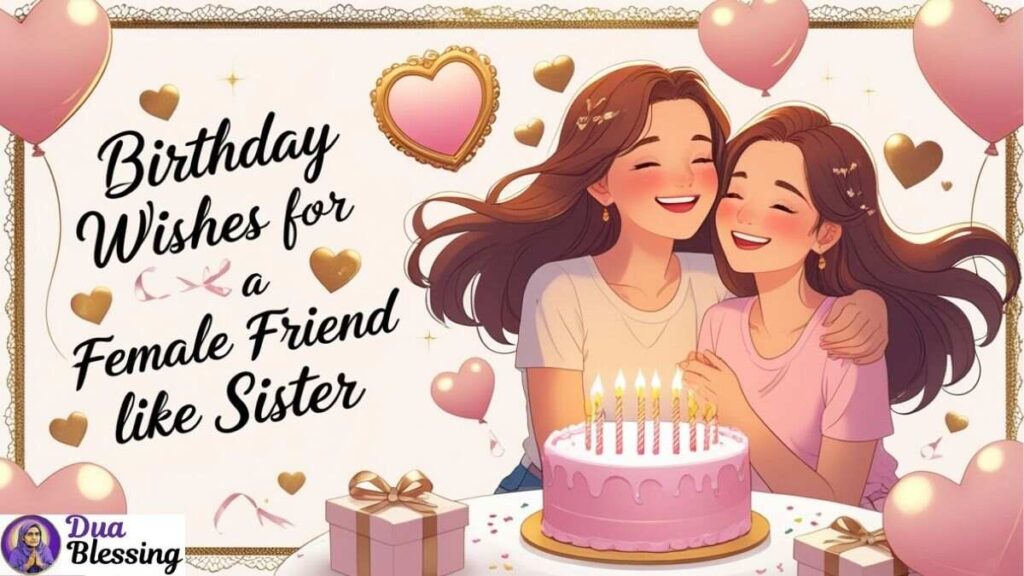 Birthday wishes for sister-like friend.