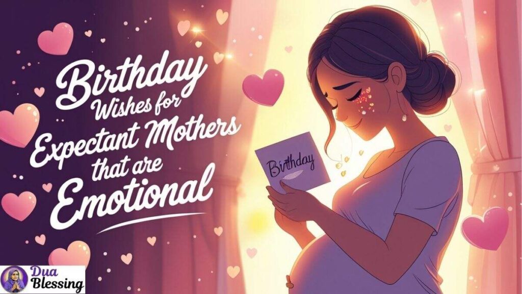 Birthday wishes for expectant mother that are emotional.