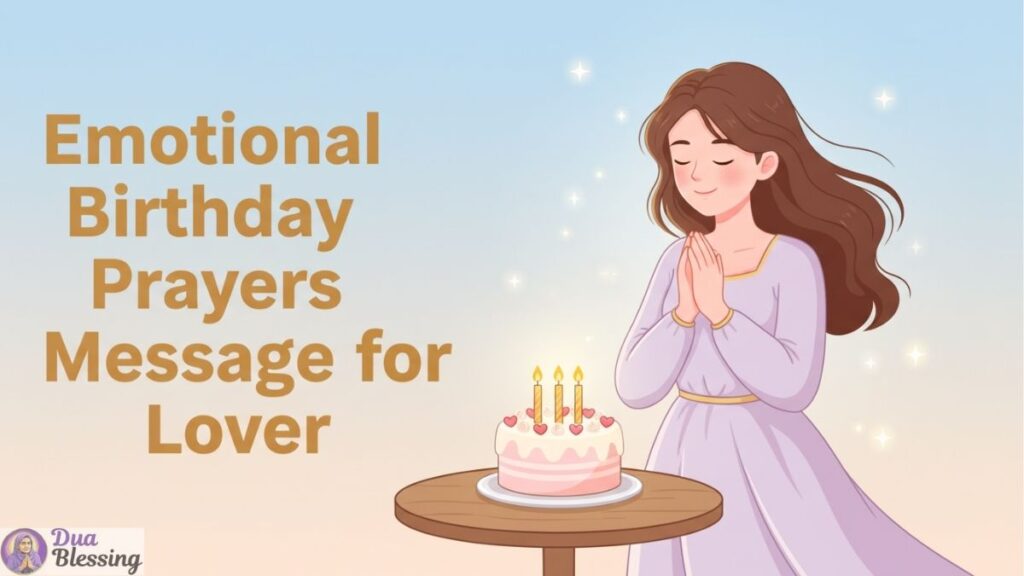 Emotional birthday Message prayer for lover.