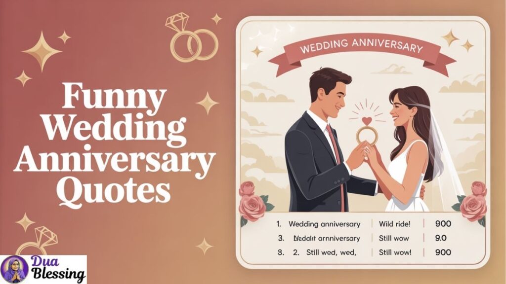Funny wedding anniversary quotes card.