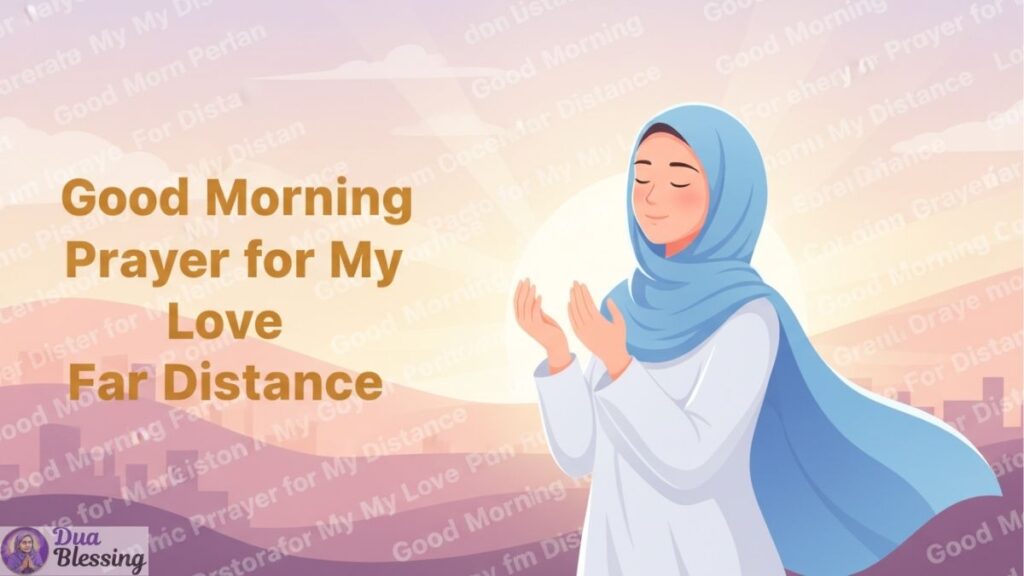 Morning prayer for distant love illustration.