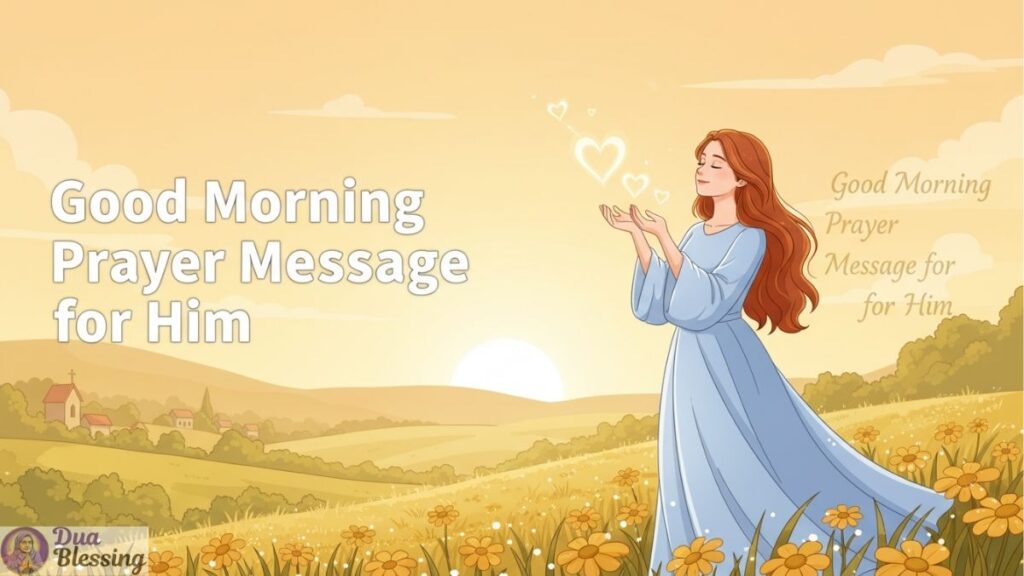 Good morning prayer message for him.